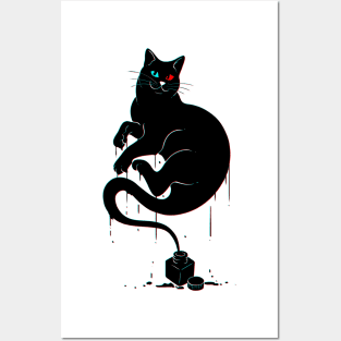Ink Cat Posters and Art